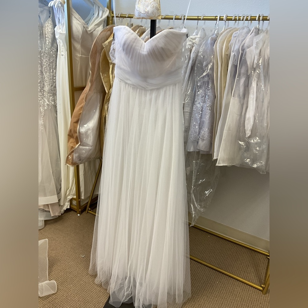 Elegant White Gown 1852